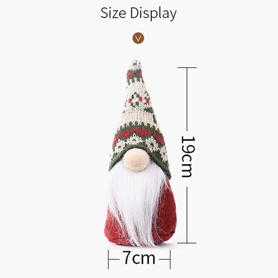 Unyqoos® Decoratieve Pluche Kerstgnomen voor Binnen en Buiten Gebruik