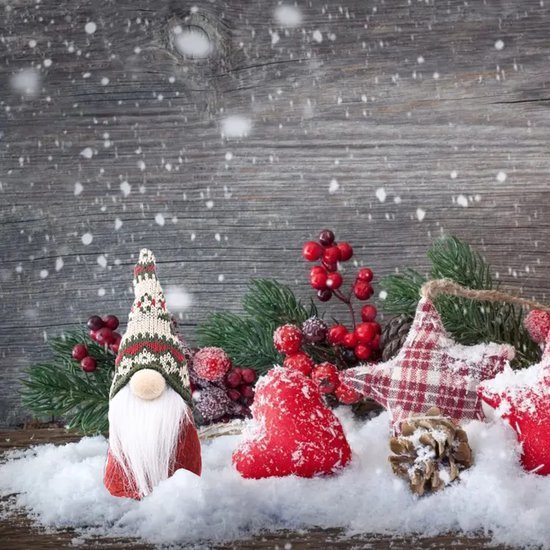 Unyqoos® Decoratieve Pluche Kerstgnomen voor Binnen en Buiten Gebruik