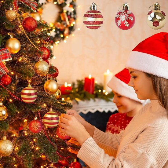 550x550-31463.jpg Unyqoos® Set van 50 kleurrijke en onbreekbare kerstballen voor feestelijke decoratie