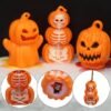 Unyqoos® Verlichte decoratieve pompoenlantaarns voor Halloween en herfstfeestversiering