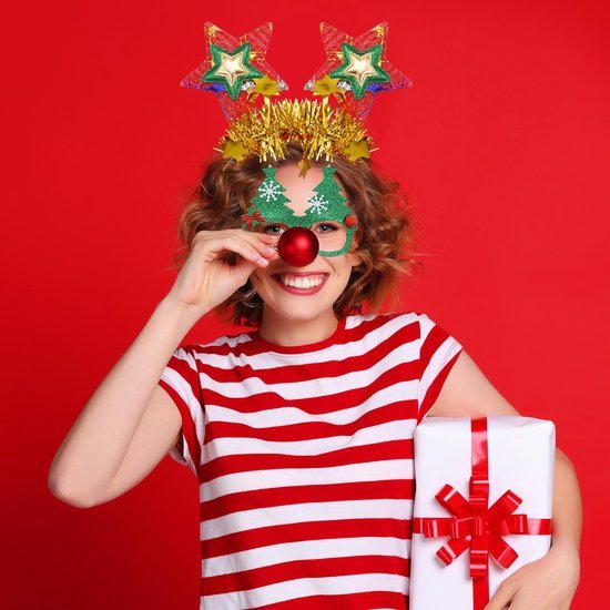 550x550-31485.jpg Unyqoos® Set van 20 feestelijke haaraccessoires en brillen voor kerstvieringen