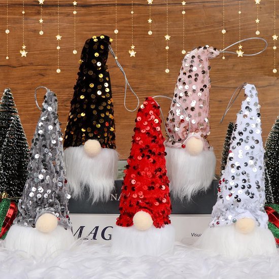 550x550-31494.jpg Unyqoos® Set van vijf verlichte kerstkabouters voor feestelijke binnenhuisdecoratie