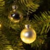 Unyqoos® Set van 20 elegante glazen mini-kerstballen voor sfeervolle boomdecoratie