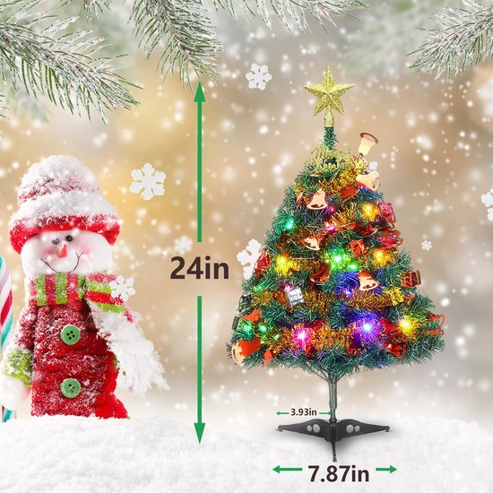 550x550-31510.jpg Unyqoos® Kunstkerstboom van 60 cm met LED-verlichting en decoraties voor tafel