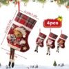 550x550-31530.jpg Unyqoos® Set van 4 decoratieve kerstkousen voor feestelijke versiering en geschenken
