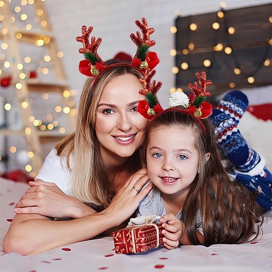 550x550-31534.jpg Unyqoos® Set van 2 feestelijke rendier haarbanden voor volwassenen en kinderen