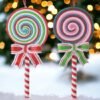 550x550-31557.jpg Unyqoos® Set van feestelijke kerstornamenten in peperkoekstijl en suikerstokken
