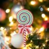 550x550-31558.jpg Unyqoos® Set van feestelijke kerstornamenten in peperkoekstijl en suikerstokken