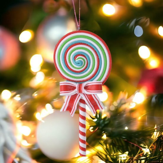 550x550-31558.jpg Unyqoos® Set van feestelijke kerstornamenten in peperkoekstijl en suikerstokken