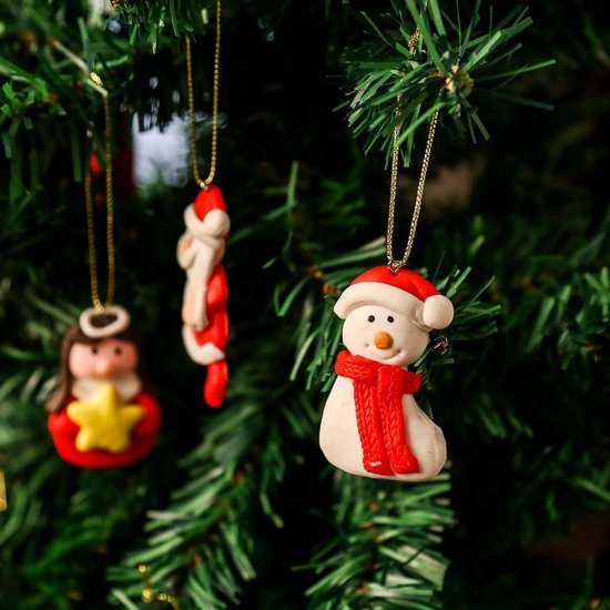 Unyqoos® Feestelijke set van 18 unieke hangornamenten voor de kerstboom versiering