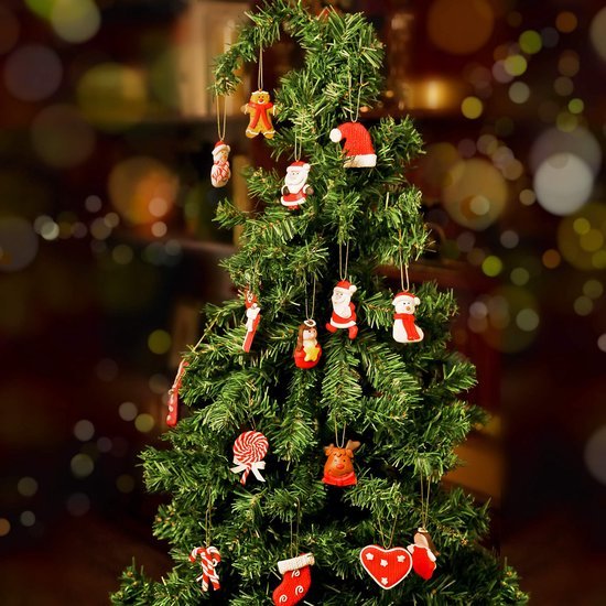 Unyqoos® Feestelijke set van 18 unieke hangornamenten voor de kerstboom versiering