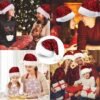 Unyqoos® Luxe fluwelen kerstmuts met pailletten en pluche rand voor feesten