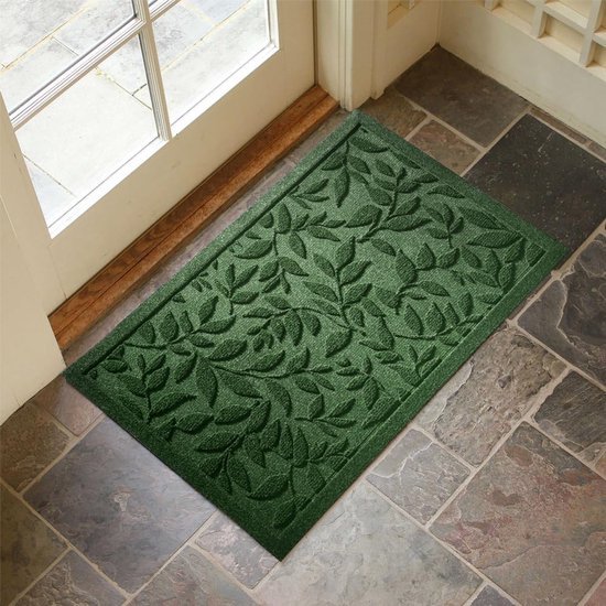 Unyqoos® Weerbestendige groene deurmat met anti-slip functie voor binnen en buiten