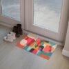Unyqoos® Kleurrijke en deurmat voor binnen met antislip en vuilabsorptie