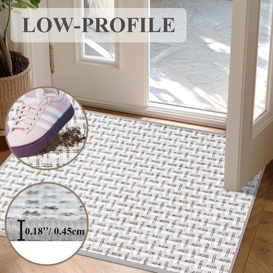 Unyqoos® Grijze binnenmat met antislip en eenvoudig te reinigen eigenschappen