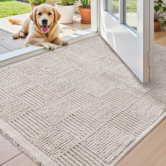550x550-31685.jpg Unyqoos® Wasbare en ultradunne deurmat voor binnen en buiten met antislip achterkant 50 x 80 cm