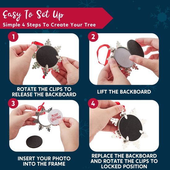 550x550-31720.jpg Unyqoos® Sneeuwvlok Kerstfoto-ornament voor Persoonlijke Boomdecoratie met Rode Edelstenen