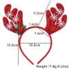Unyqoos® Feestelijke haarband met elandgewei voor kerst en andere gelegenheden