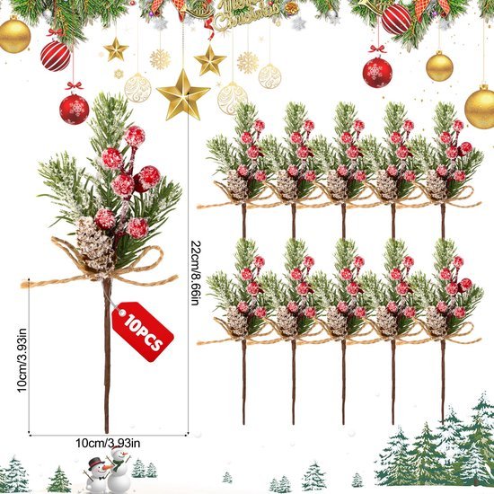 550x550-31738.jpg Unyqoos® Set van 10 decoratieve kunsttakken met rode bessen voor kerstdecoraties