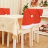 550x550-31743.jpg Unyqoos® Set van 6 Rode Stoelhoezen in Kerstmanmuts Stijl voor Feestelijke Decoratie