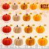 550x550-31753.jpg Unyqoos® Set van 24 decoratieve pompoenen in warme herfstkleuren voor binnen