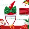 Unyqoos® Feestelijke Kerstaccessoires Set met Hoofdbanden en Brilmonturen