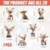 550x550-31804.jpg Unyqoos® Set van 7 decoratieve rendierornamenten voor kerstboom en interieur