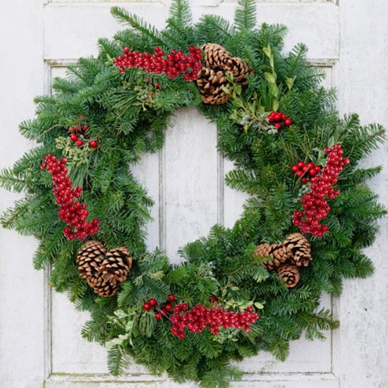 550x550-31809.jpg Unyqoos® Set van 10 decoratieve takken met kunstrode bessen voor feestelijke decoratie