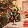 Unyqoos® Mini LED Kunstkerstboom van 30 cm voor Tafeldecoratie en Feestelijke Sfeer