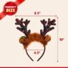 550x550-31851.jpg Unyqoos® Set van twee feestelijke rendieren hoofdbanden met LED-verlichting voor kerst