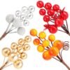 Unyqoos® Set van 20 kleurrijke decoratieve takken met bessen voor creatieve projecten
