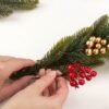 Unyqoos® Set van 20 kleurrijke decoratieve takken met bessen voor creatieve projecten