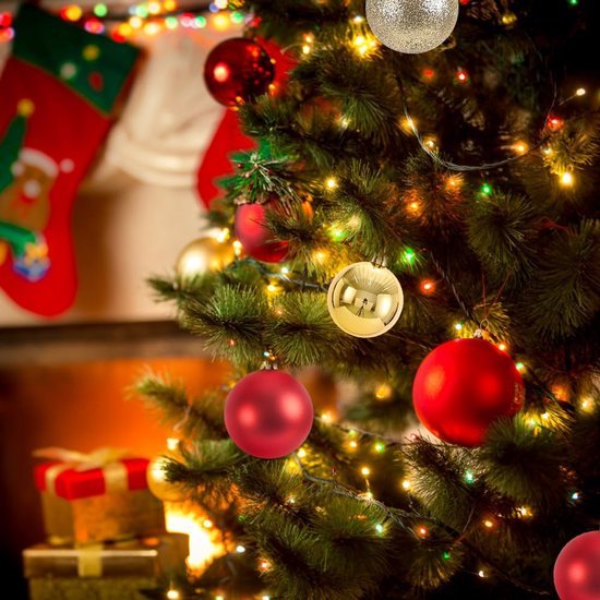 550x550-31876.jpg Unyqoos® Set van 48 decoratieve kerstballen in rood en goud voor binnen en buiten