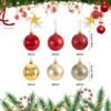 550x550-31877.jpg Unyqoos® Set van 48 decoratieve kerstballen in rood en goud voor binnen en buiten
