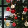 550x550-31879.jpg Unyqoos® Set van 48 decoratieve kerstballen in rood en goud voor binnen en buiten