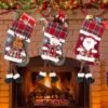 Unyqoos® Feestelijke Kerstsokken Set met Sneeuwman en Rendier Motieven voor Decoratie