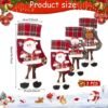 Unyqoos® Feestelijke Kerstsokken Set met Sneeuwman en Rendier Motieven voor Decoratie