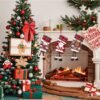 Unyqoos® Feestelijke Kerstsokken Set met Sneeuwman en Rendier Motieven voor Decoratie