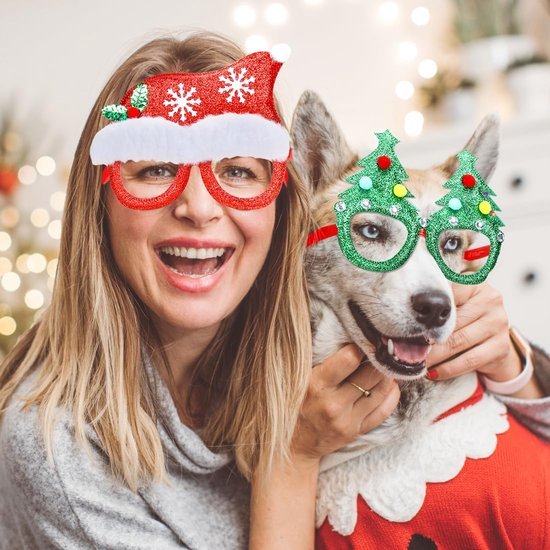 550x550-31896.jpg Unyqoos® Set van 6 feestelijke kerstbrillen voor een sprankelend kerstfeest