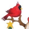 Unyqoos® Houten Sneeuwpop Decoratie met Vogel voor Kerstmis als Cadeau en Sfeermaker