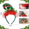 Unyqoos® Feestelijke kersthoofdbanden set met elfen- en kerstmanontwerpen voor elke gelegenheid