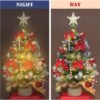 Unyqoos® Compacte kunstkerstboom met verlichting en decoraties voor sfeervolle kerst