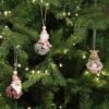 Unyqoos® Sfeervolle 3-delige Kerstdecoratieset met Kerstman, Sneeuwpop en Rendier