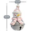 Unyqoos® Sfeervolle 3-delige Kerstdecoratieset met Kerstman, Sneeuwpop en Rendier