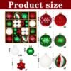 550x550-31952.jpg Unyqoos® Set van 44 weerbestendige onbreekbare kerstballen voor binnen en buiten