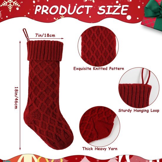 550x550-31985.jpg Unyqoos® Set van twee grote rustieke kerstkousen met naamplaatjes voor feestelijke sfeer
