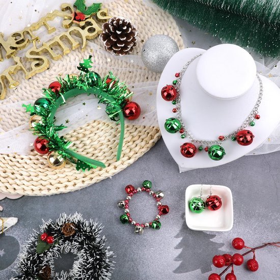 Unyqoos® Feestelijke kerstaccessoireset voor dames met haarband en sieraden