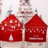 550x550-32046.jpg Unyqoos® Set van 4 feestelijke stoelhoezen voor een sfeervolle kersttafel