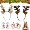 Unyqoos® Set van zes feestelijke kersthaaraccessoires voor kinderen en volwassenen