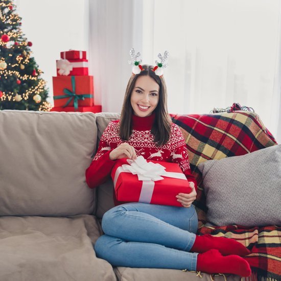 Unyqoos® Set van zes feestelijke kersthaaraccessoires voor kinderen en volwassenen